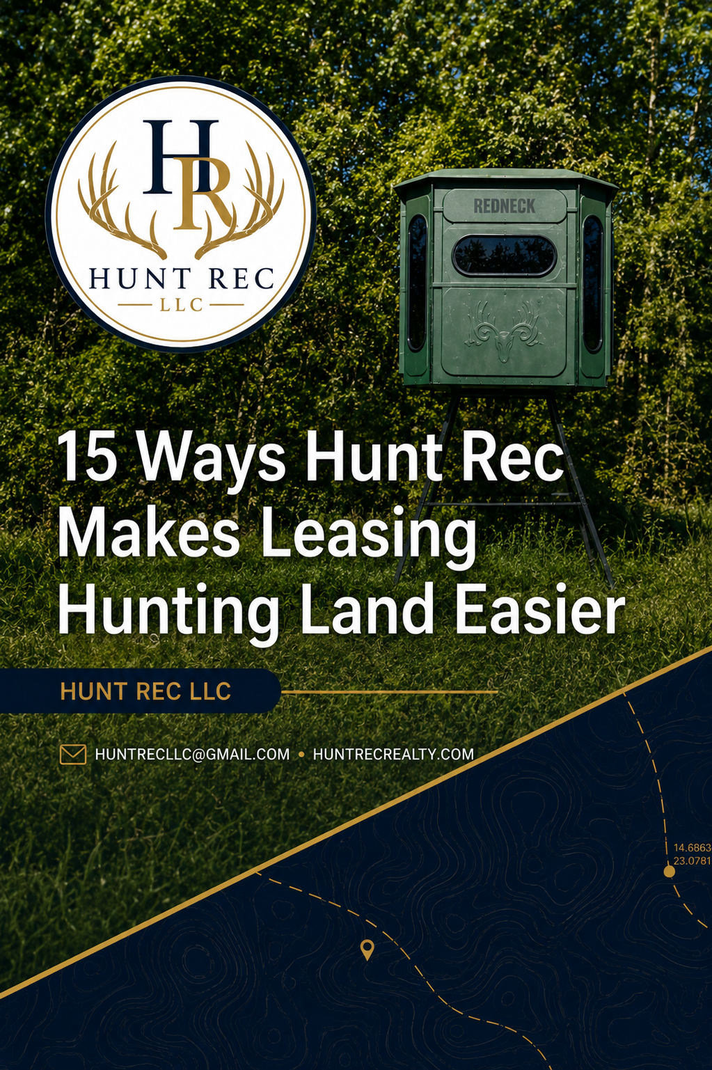 Hunting stand in the field